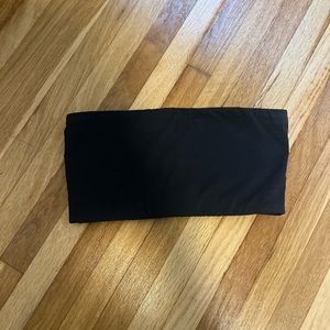 SKIMS black bandeau strapless bra